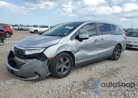 2022 Honda Odyssey Ex z USA, uszkodzony, nr VIN 5FNRL6H58NB018529